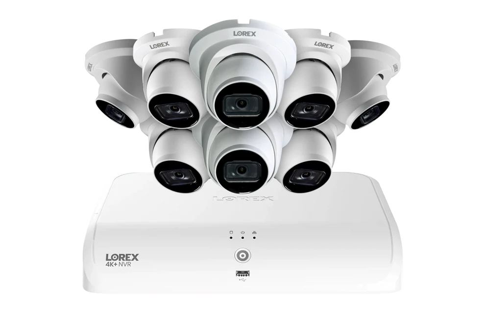 Lorex 4K+ 16 Channel – 2TB NVR + 8 A14 Wired 4K IP Dome Cameras