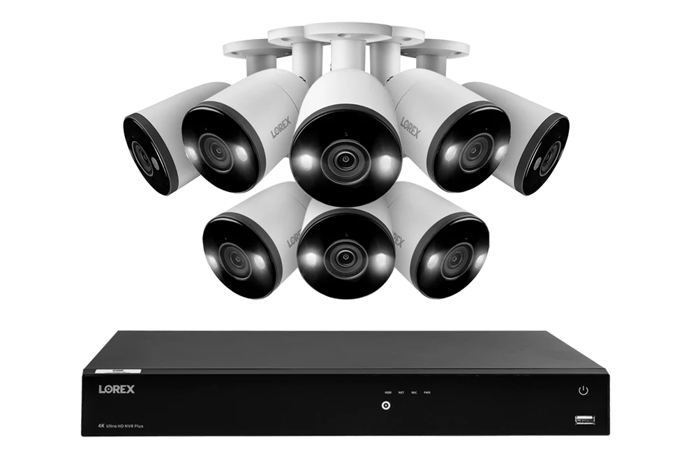Lorex 4K 16 Channel – 4TB NVR + 8 H13 Bullet Cameras