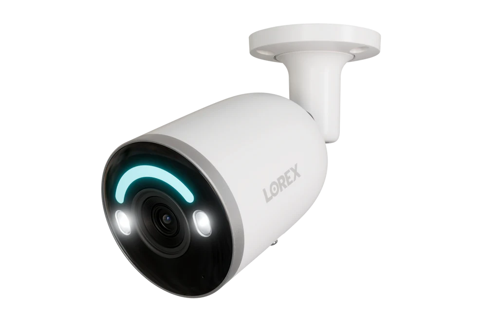Lorex H12 4K IP Wired Bullet Security Camera with Smart Security Lighting and Smart Motion Detection