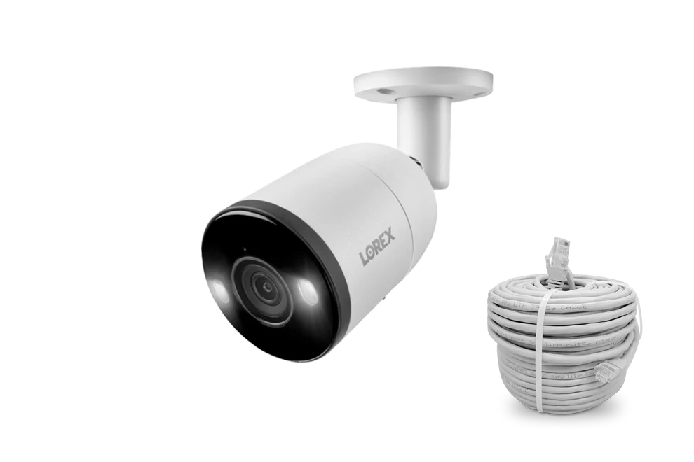 Lorex H13 4K IP Wired Bullet Security Camera + Cable
