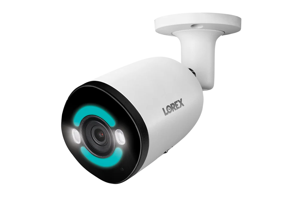 Lorex 4K+ 12MP IP Wired Bullet Security Camera with Smart Security Lighting