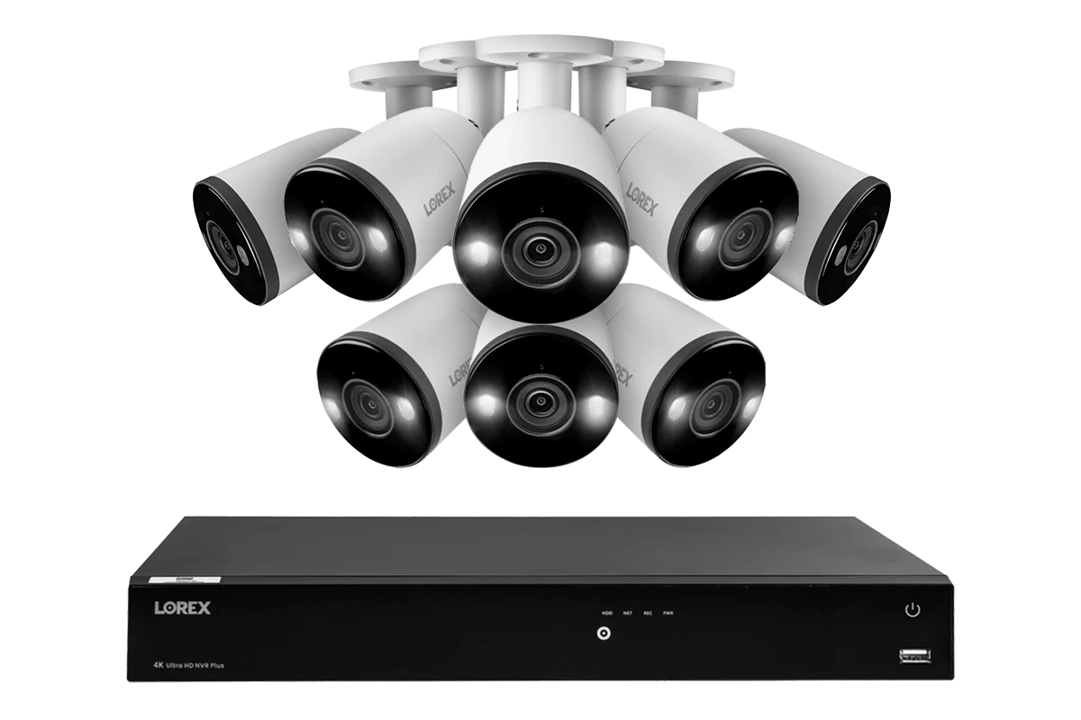 Lorex NVR + 8 Bullet Cameras (4K)