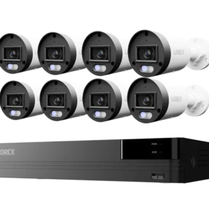 Lorex Connect U Series 4K 8-Channel NVR 2TB + 8 U3 4K PoE Bullet Cameras