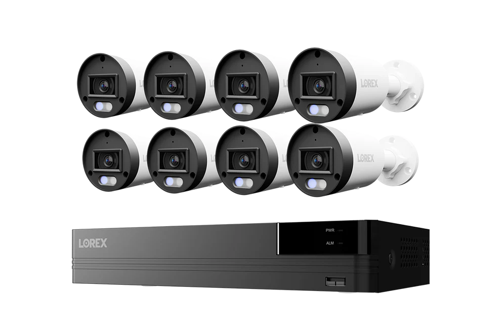 Lorex Connect U Series 4K 8-Channel NVR 2TB + 8 U3 4K PoE Bullet Cameras