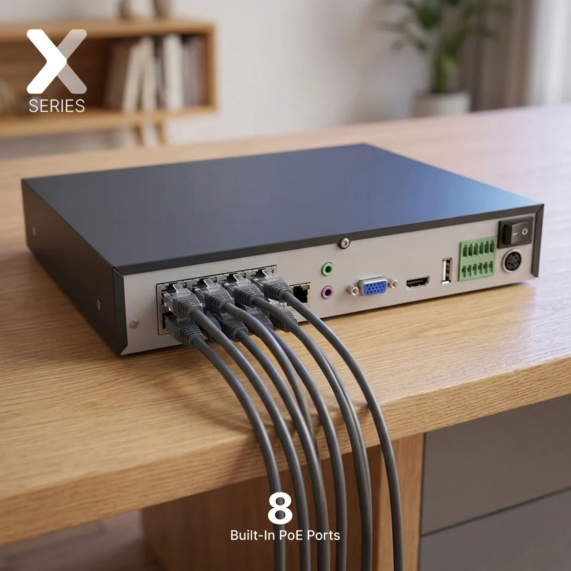 Lorex Connect X Series 4K 32-Channel Wired NVR System with X5 Turret Security Cameras – 8TB