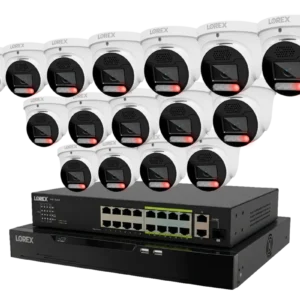 Lorex Connect X Series 4K 32-Channel Wired NVR System with X5 Turret Security Cameras - 8TB