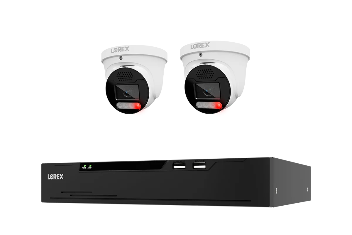 Lorex Connect X Series 4K 8-Channel Wired NVR System with X5 Turret Security Cameras – 2TB