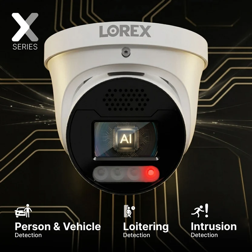Lorex Connect X5 4K PoE Turret Camera with Color Night IQ+